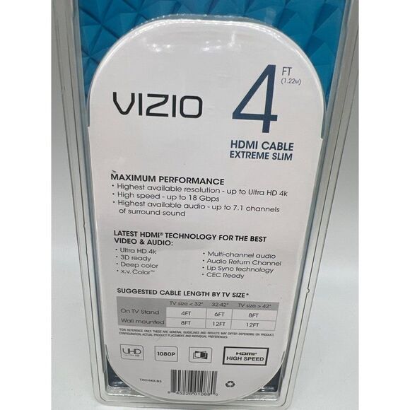 Vizio 4Ft HDMI Extreme Slim Cable - Picture 3 of 3